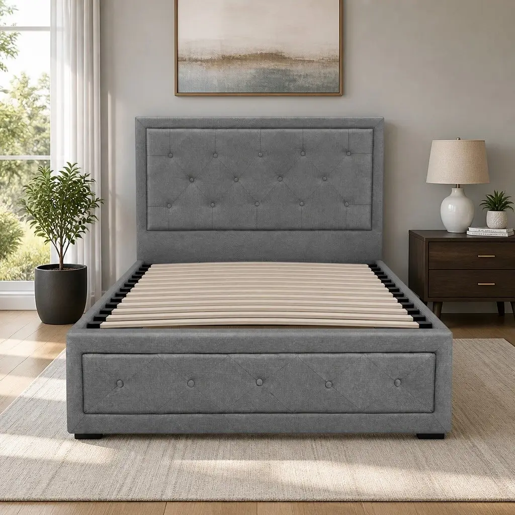 King Single Bed Frame with Storage Options