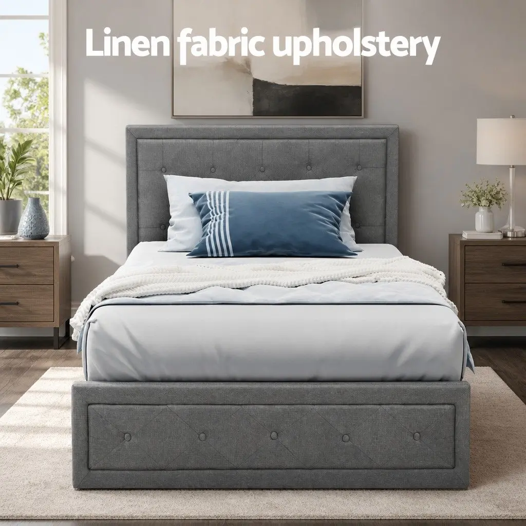 King Single Bed Frame with Storage Options