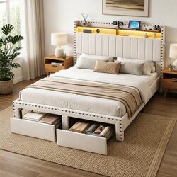 Your New Favorite Queen Bed Frame with Storage