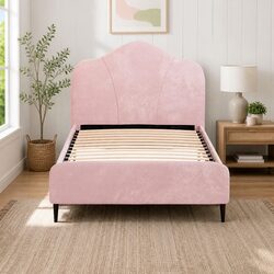 Choose the Olan Pink Velvet Bed Frame for Your Space