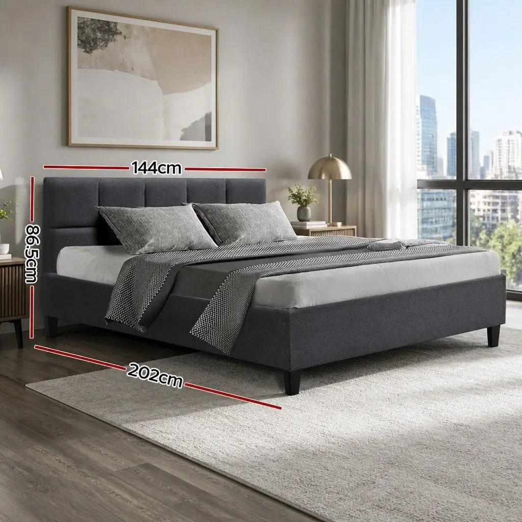 Charcoal Double Bed Frame