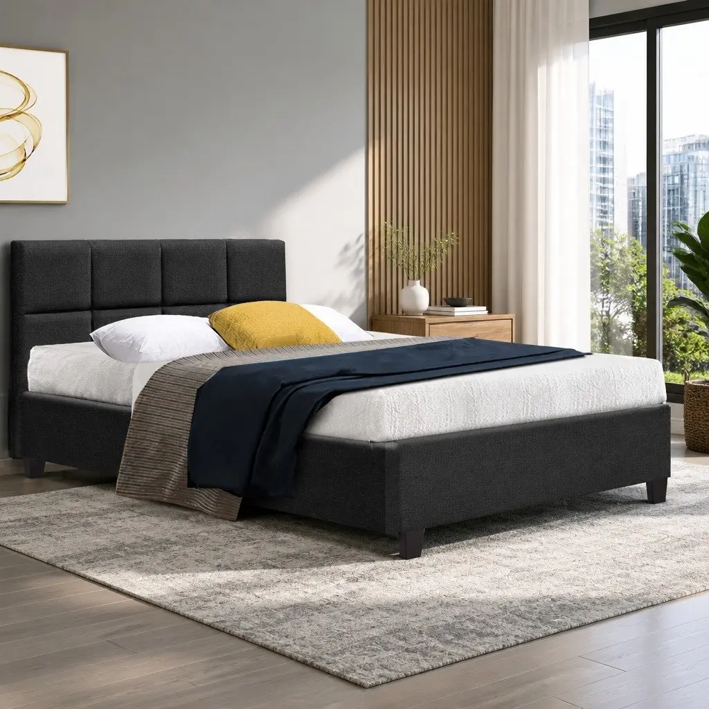 Charcoal Double Bed Frame