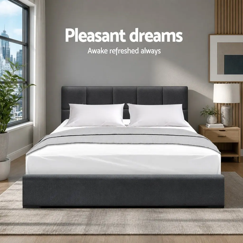 Charcoal Double Bed Frame
