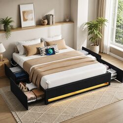 Your New Queen Bed Frame with Smart Features