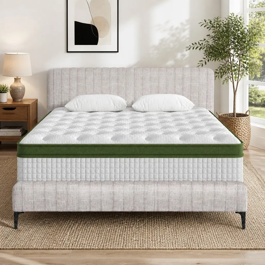 Queen Bed Frame with Mattress
