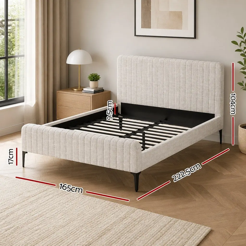 Queen Bed Frame with Mattress