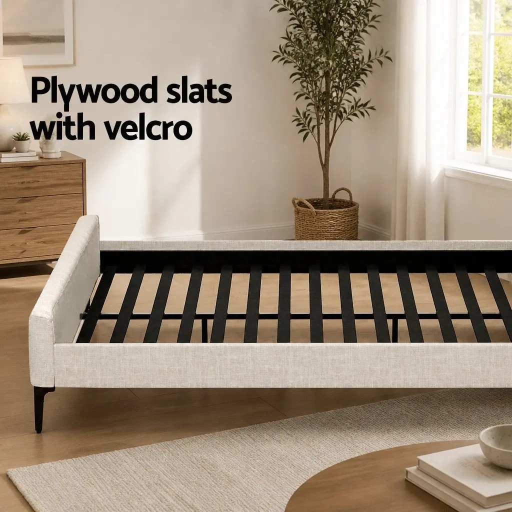 Queen Bed Frame with Mattress