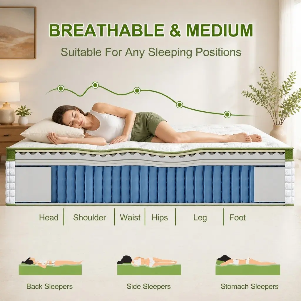 Queen Bed Frame with Mattress