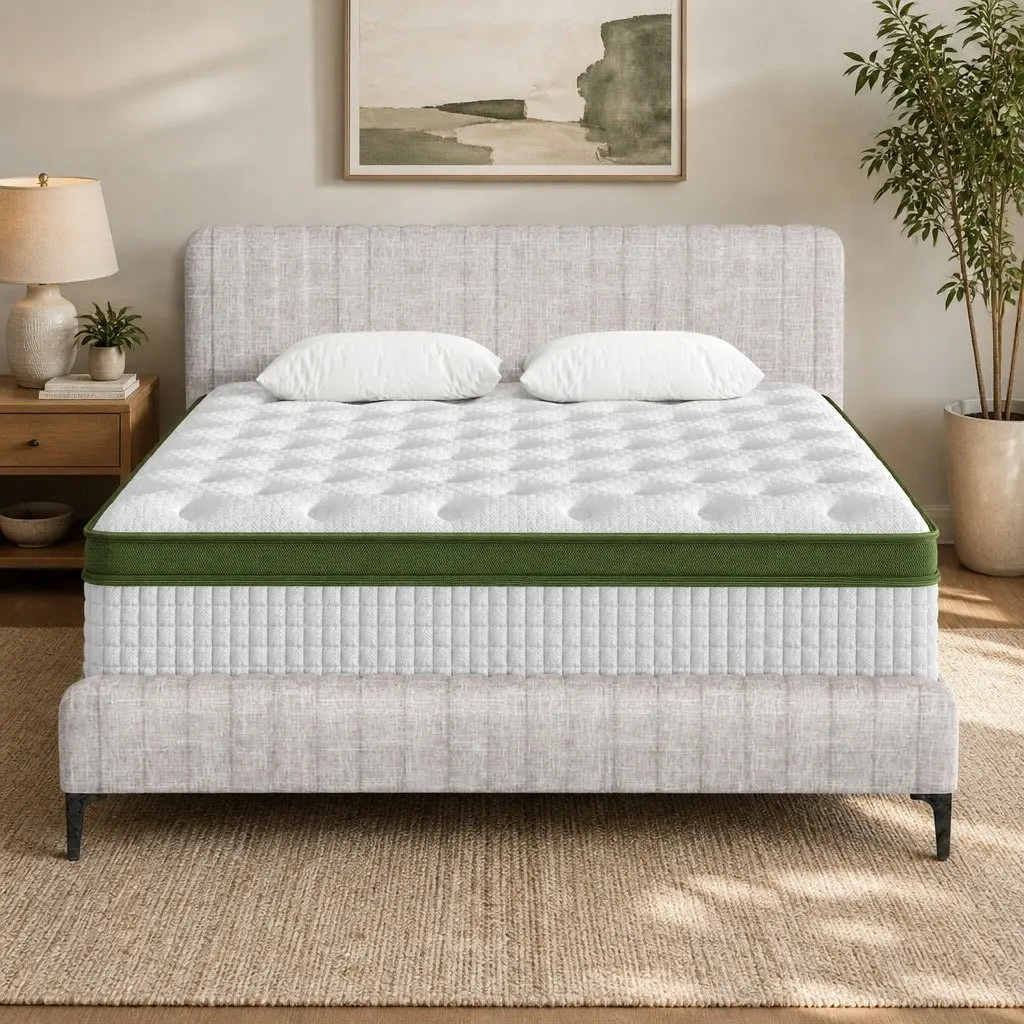 Queen Bed Frame with Mattress