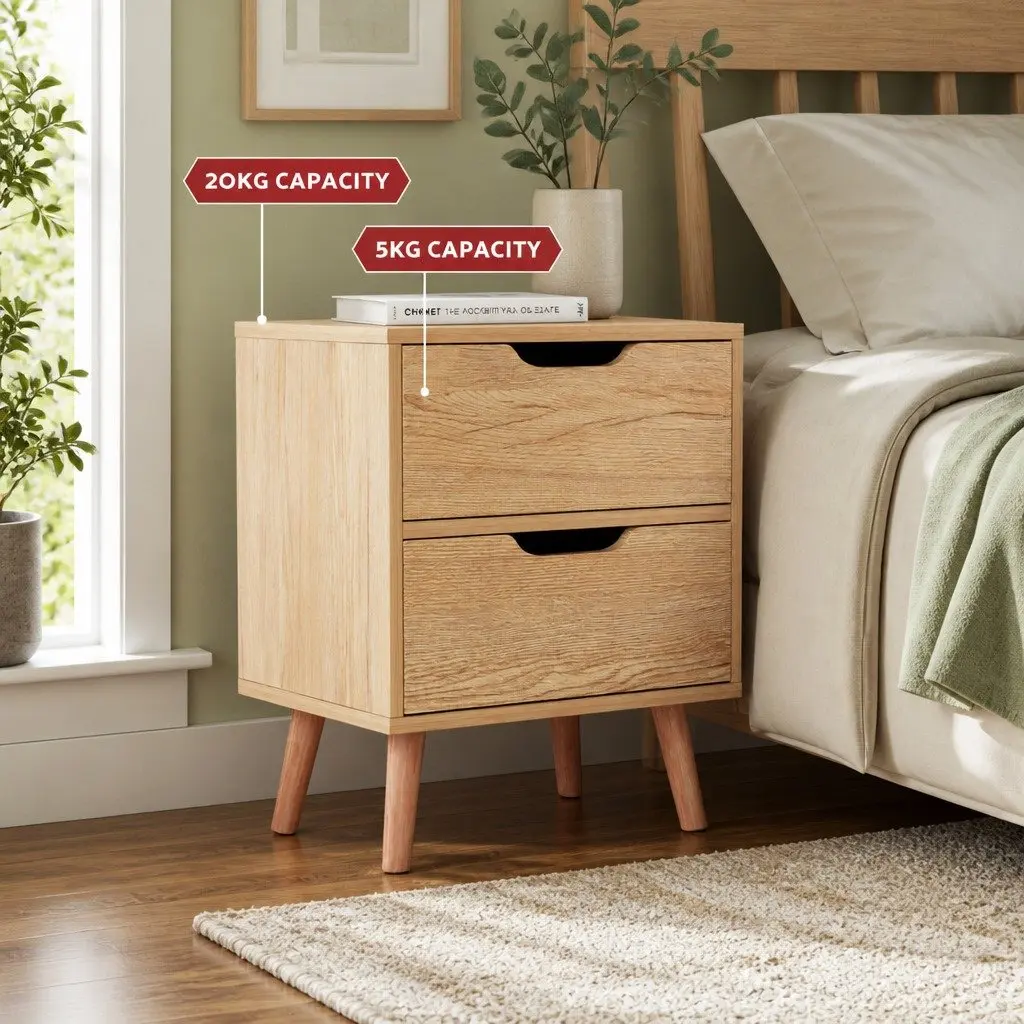 Queen Gas Lift Storage Bed Frame Boucle Upholstered with Bedside Table