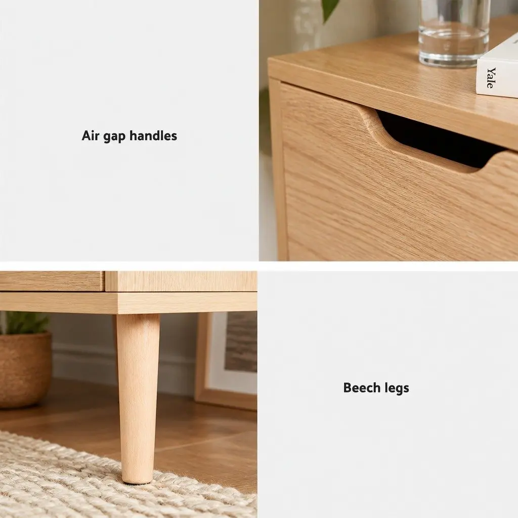 Queen Gas Lift Storage Bed Frame Boucle Upholstered with Bedside Table