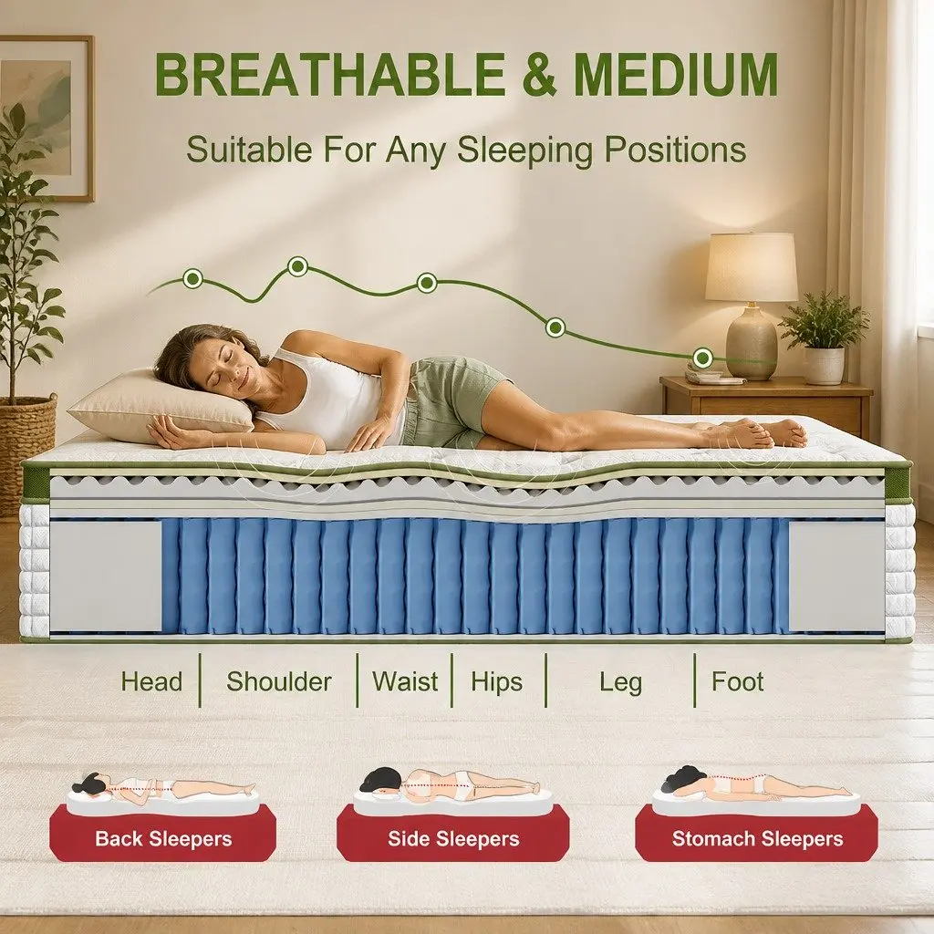 Queen Bed Frame and Mattress
