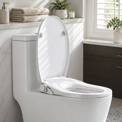 Friendly Non-Electric Bidet Toilet Seat for Your Bathroom
