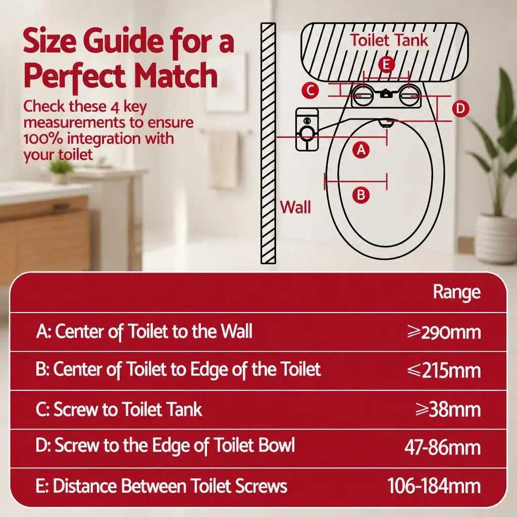Non-Electric Ultra-Slim Bidet Attachment Dual Nozzle Cold Water Toilet Seat