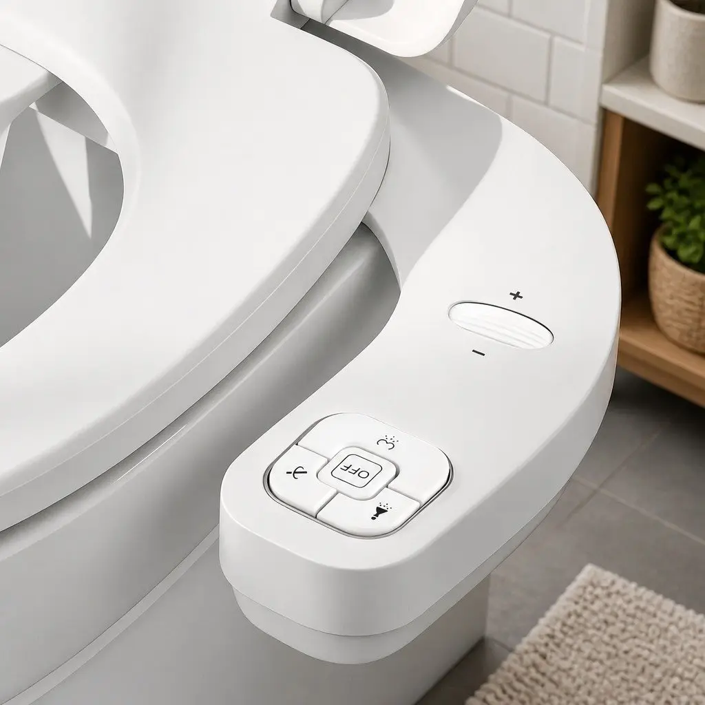 Ultra-Slim Bidet Attachment Cold Water Toilet Non-Electric Detachable
