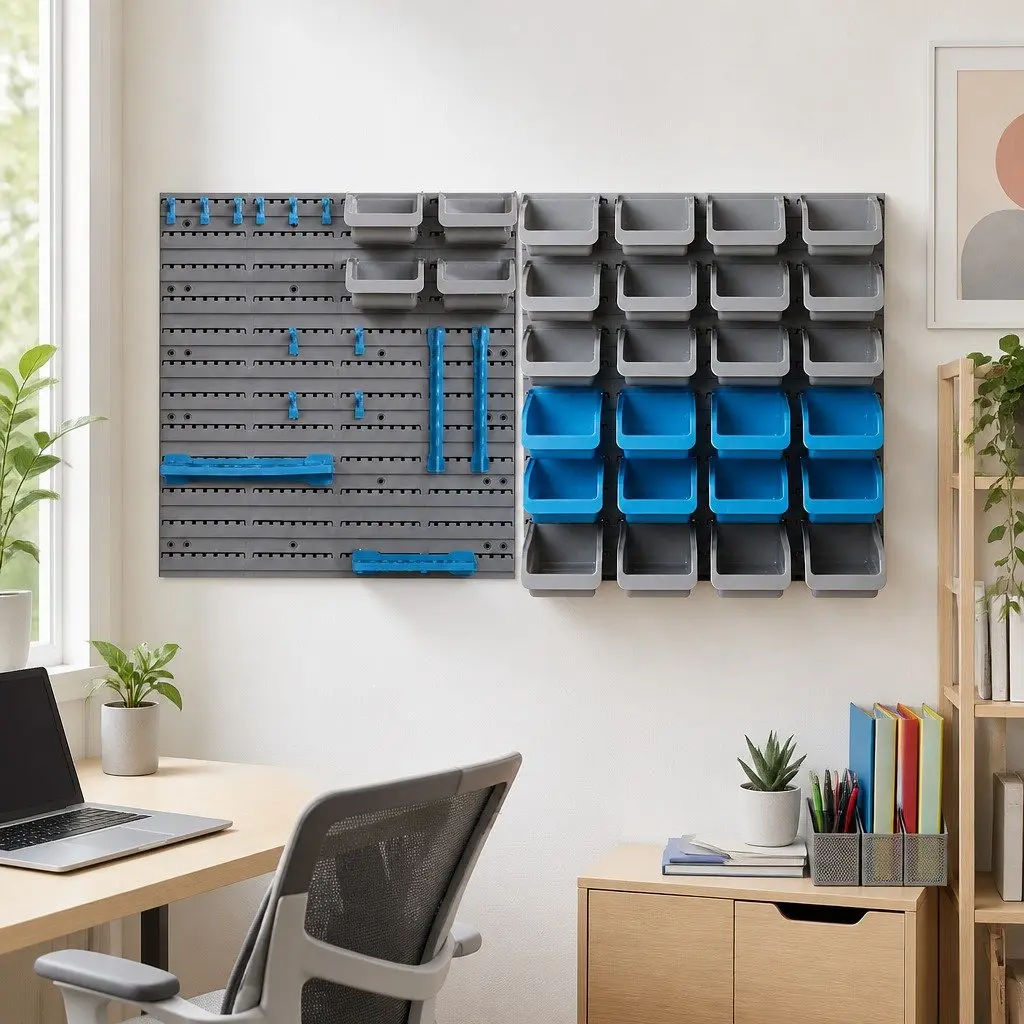 44-Piece Tool Bin Rack