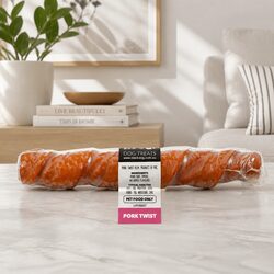 Natural Pork Twists for Dogs - 25 Chews in a Pack