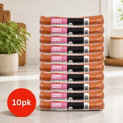Treat Your Dog with Jumbo Pork Rolls - 10 Pack Available