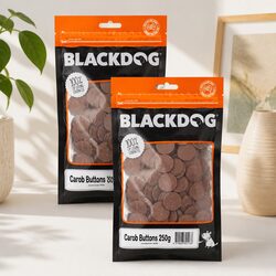 Carob Drops Dog Treats - Bulk 250g x 2 Packs