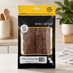 Nutritious Chicken Jerky Straps for Your Dog 150g