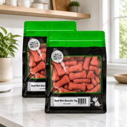 Friendly Mini Beef Biscuits for Your Small to Medium Dog