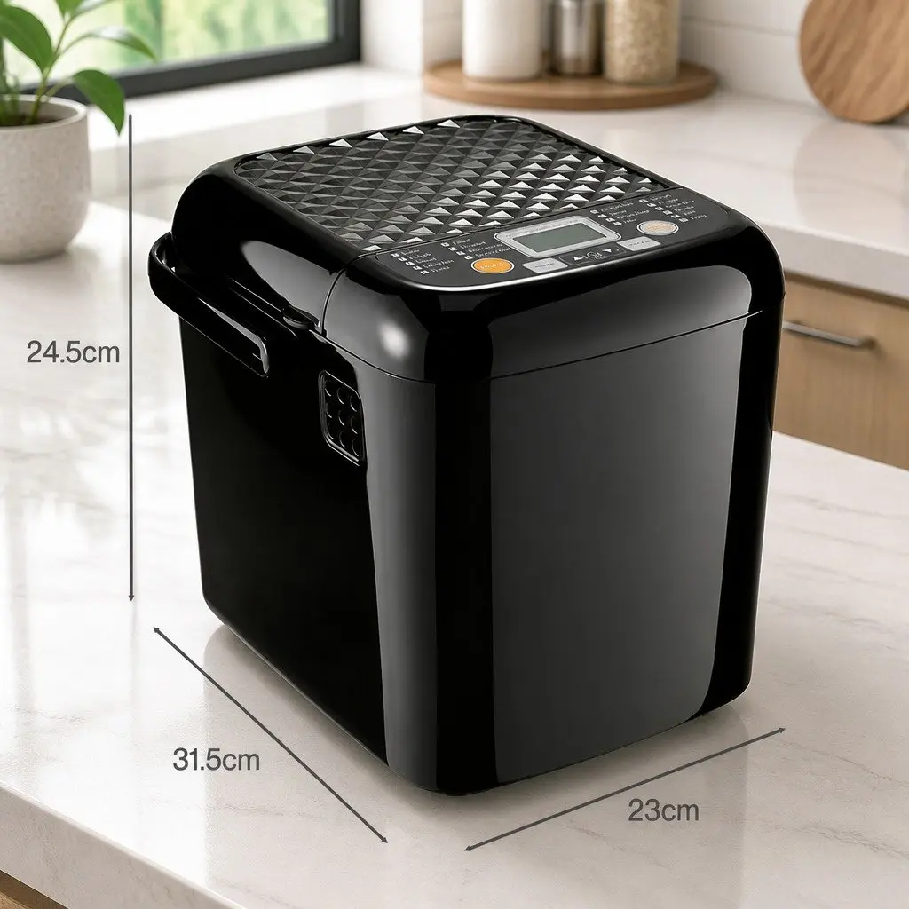 Bread Maker Machine Automatic Kneading 19 Programs LCD Loaf Baking Home Kitchen