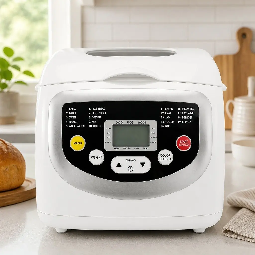 Automatic Bread Maker Machine 19 Program 2lb Capacity Non Stick Home Baking Oven