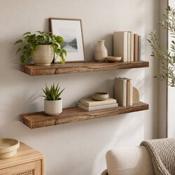 Friendly Floating Shelves Set of 2 for Easy Display