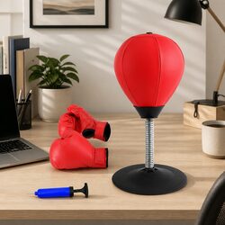 Your Convenient Desktop Punching Bag Stand with Speed Ball
