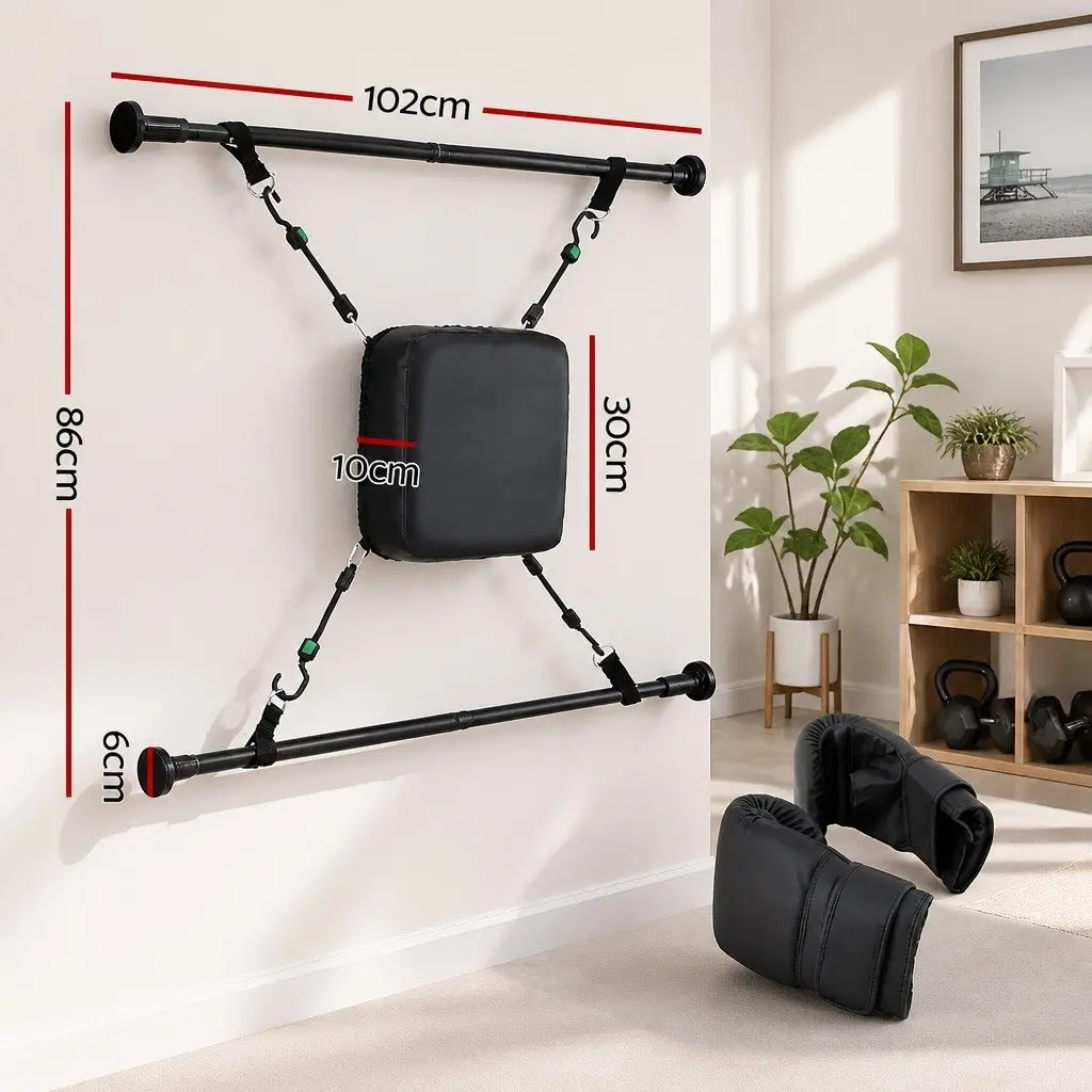 Doorway Punching Bag Adjustable Height 72.5-102cm Compact Home Gym Boxing Training Kit