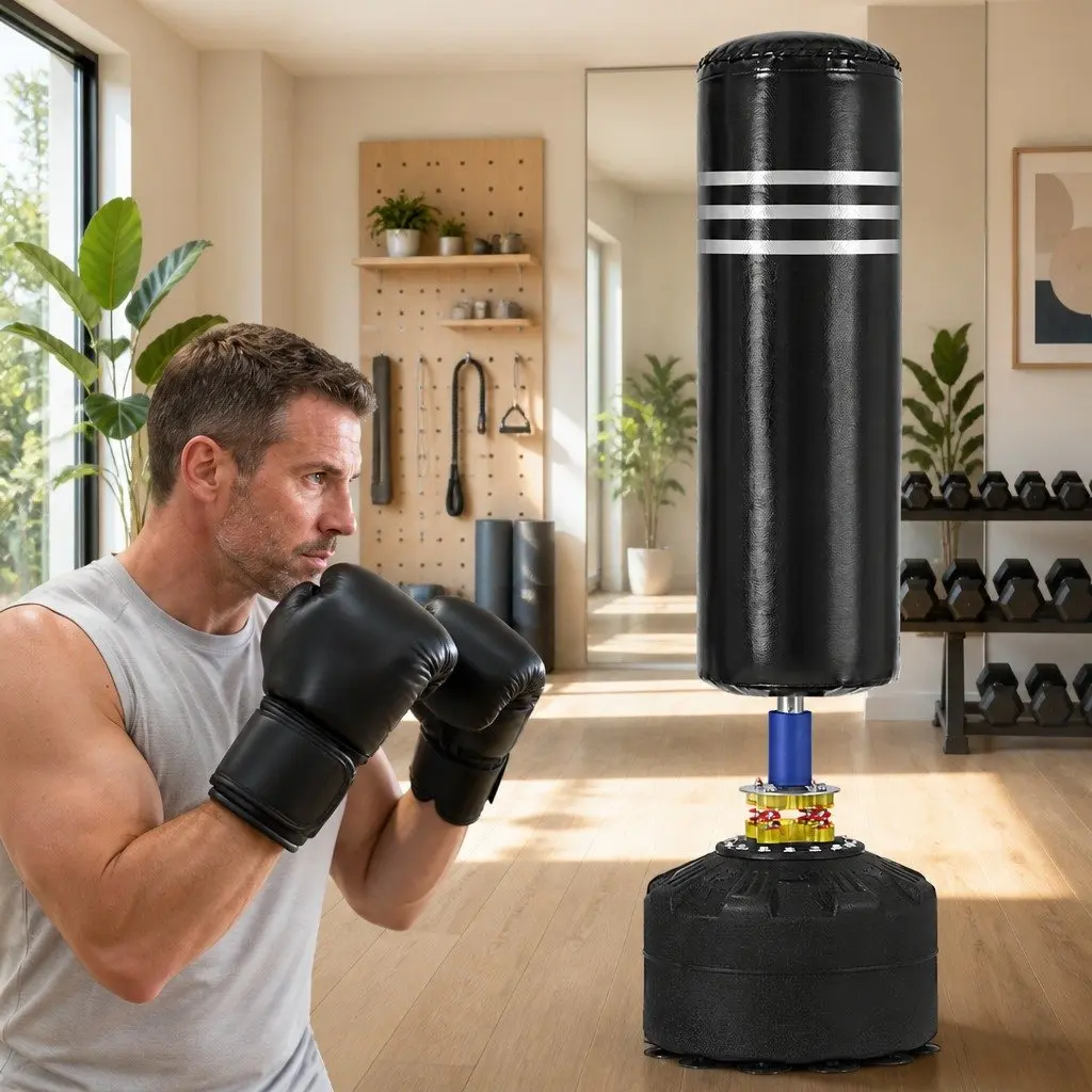 Boxing Punching Bag Stand 175CM Home Gym Training Freestanding Equipment