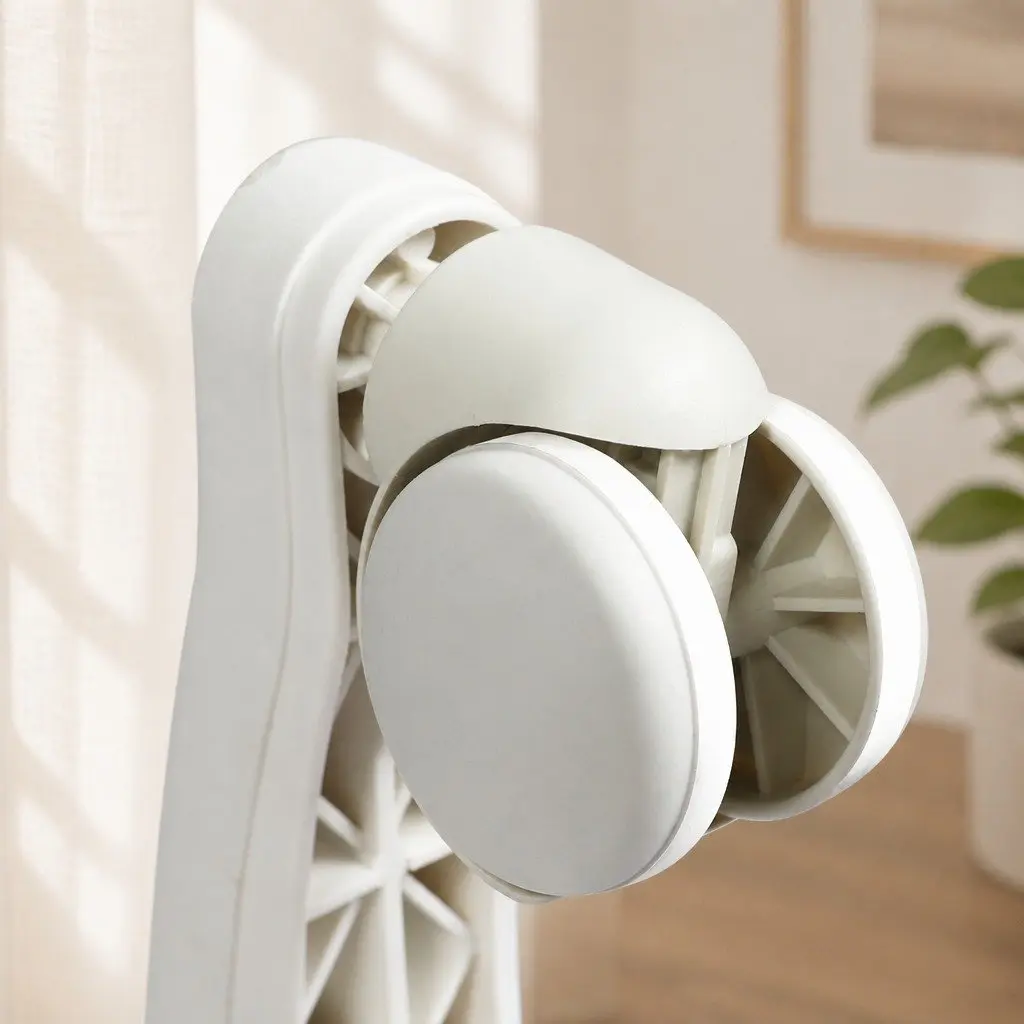 Bar Stool Swivel Chair Rolling Casters Height Adjustable Beige