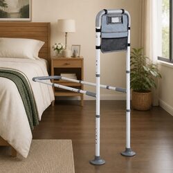 Bed Rail Elderly Adjustable Safety Handle Bed Assist with Motion Sensor Light