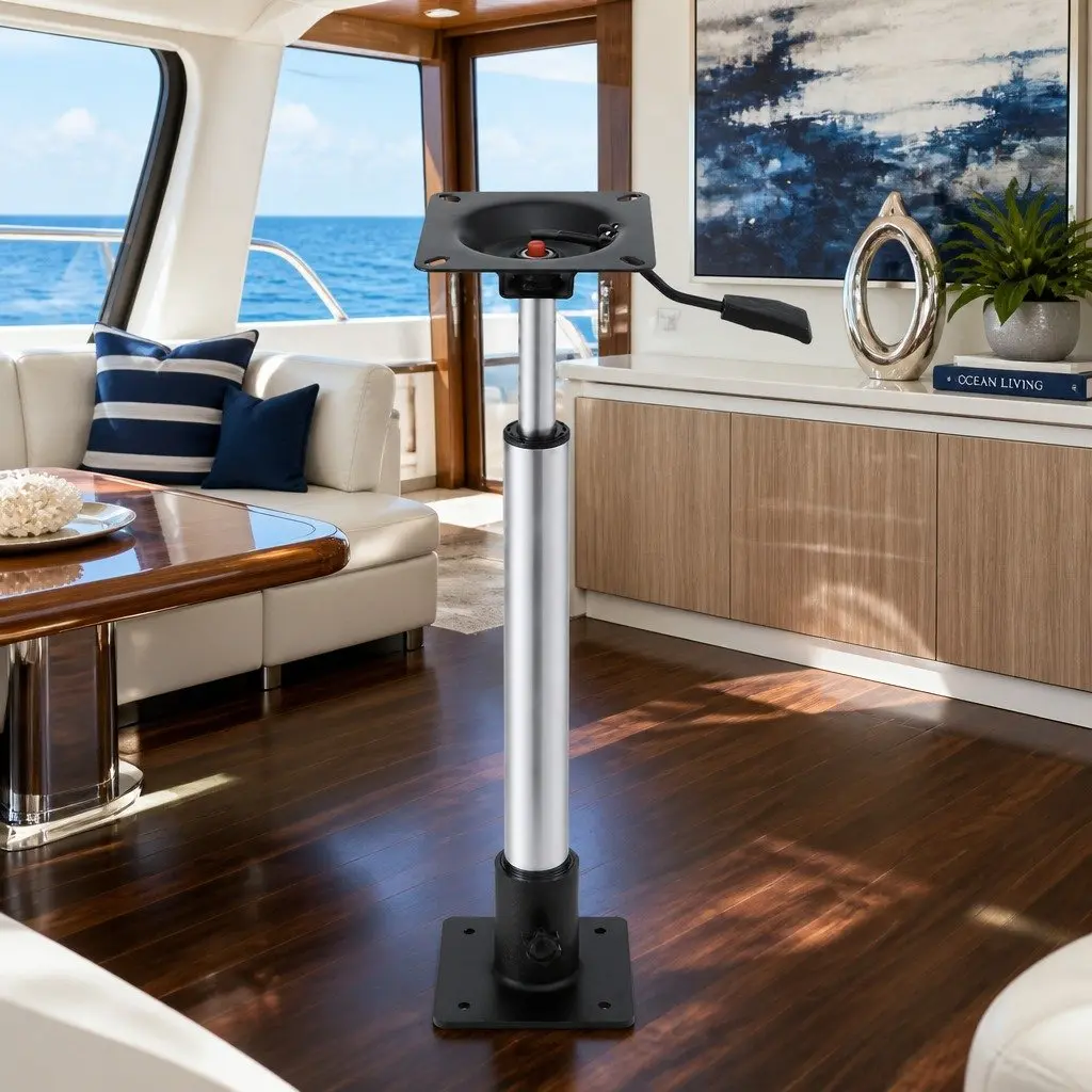 Boat Seat Pedestal with Custom Height and Swivel