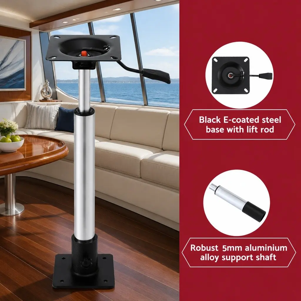 Boat Seat Pedestal with Custom Height and Swivel