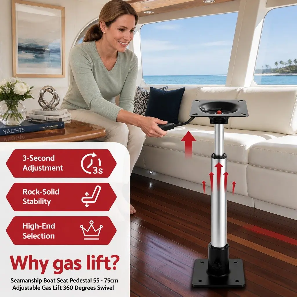 Boat Seat Pedestal with Custom Height and Swivel