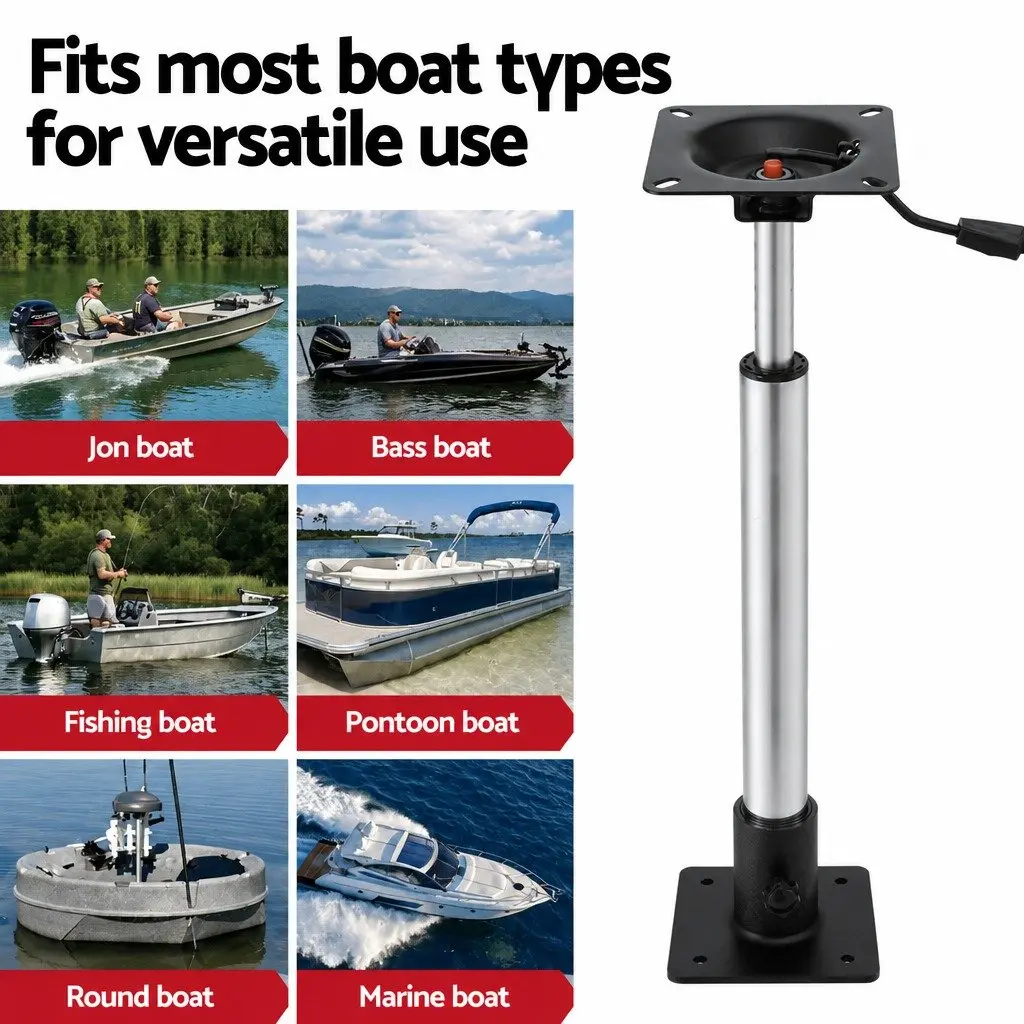 Boat Seat Pedestal with Custom Height and Swivel