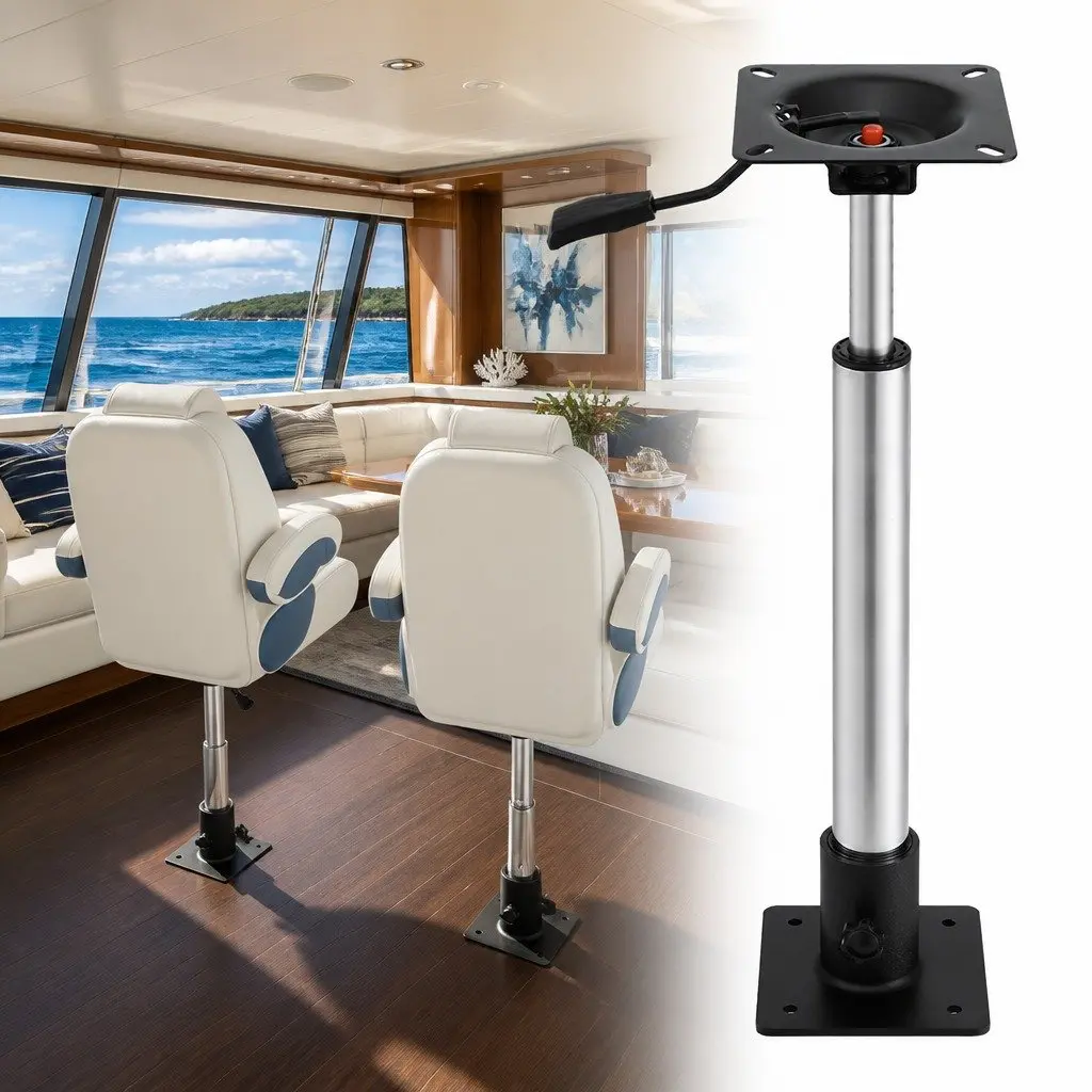 Boat Seat Pedestal with Custom Height and Swivel