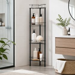 Discover the 4 Tier Black Shower Caddy for Your Needs
