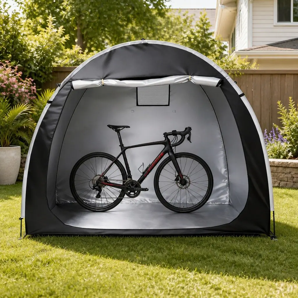 Bike Storage Tent Outdoor Waterproof UV Resistant Shelter Ventilation Window