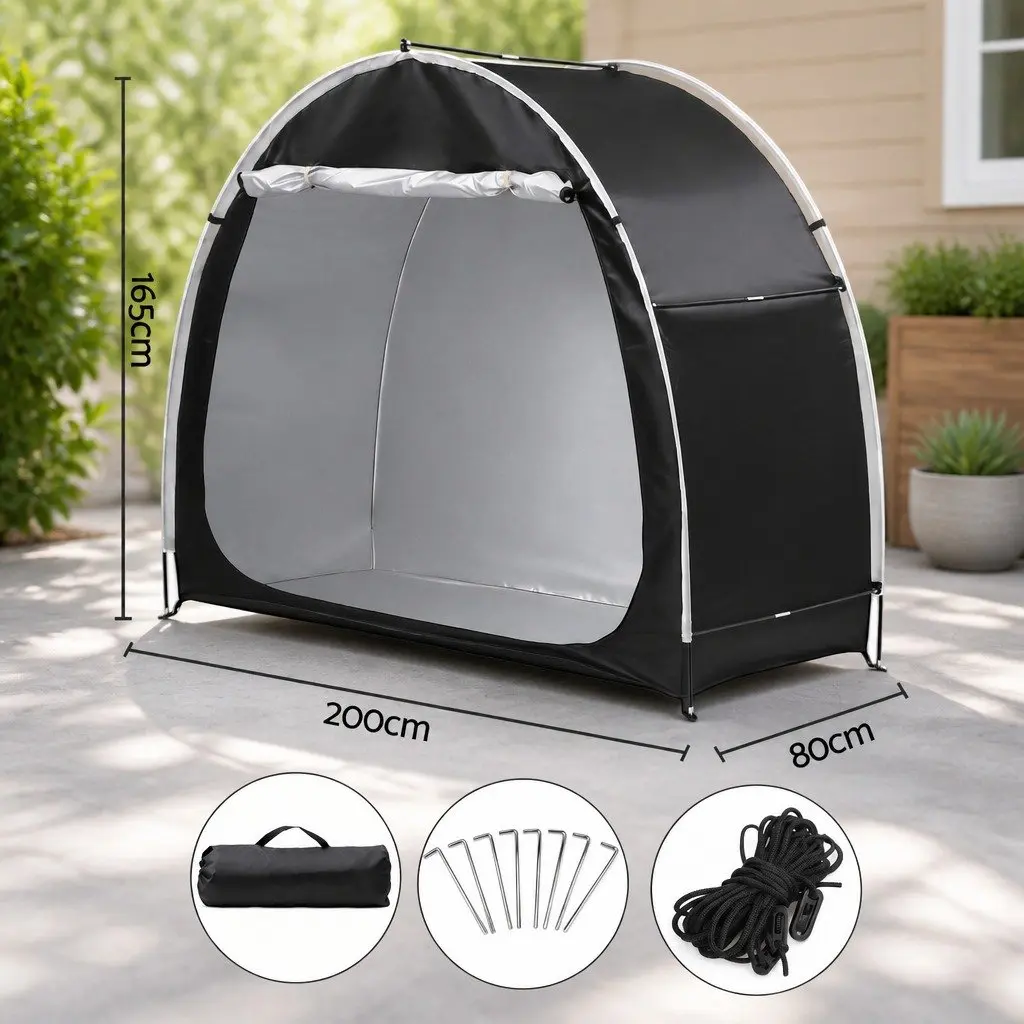 Bike Storage Tent Waterproof Outdoor UV Protection Shelter Large Space