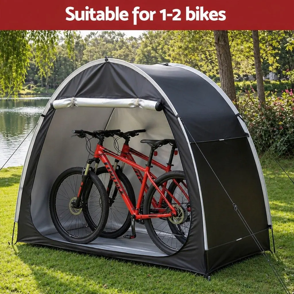 Bike Storage Tent Waterproof Outdoor UV Protection Shelter Large Space