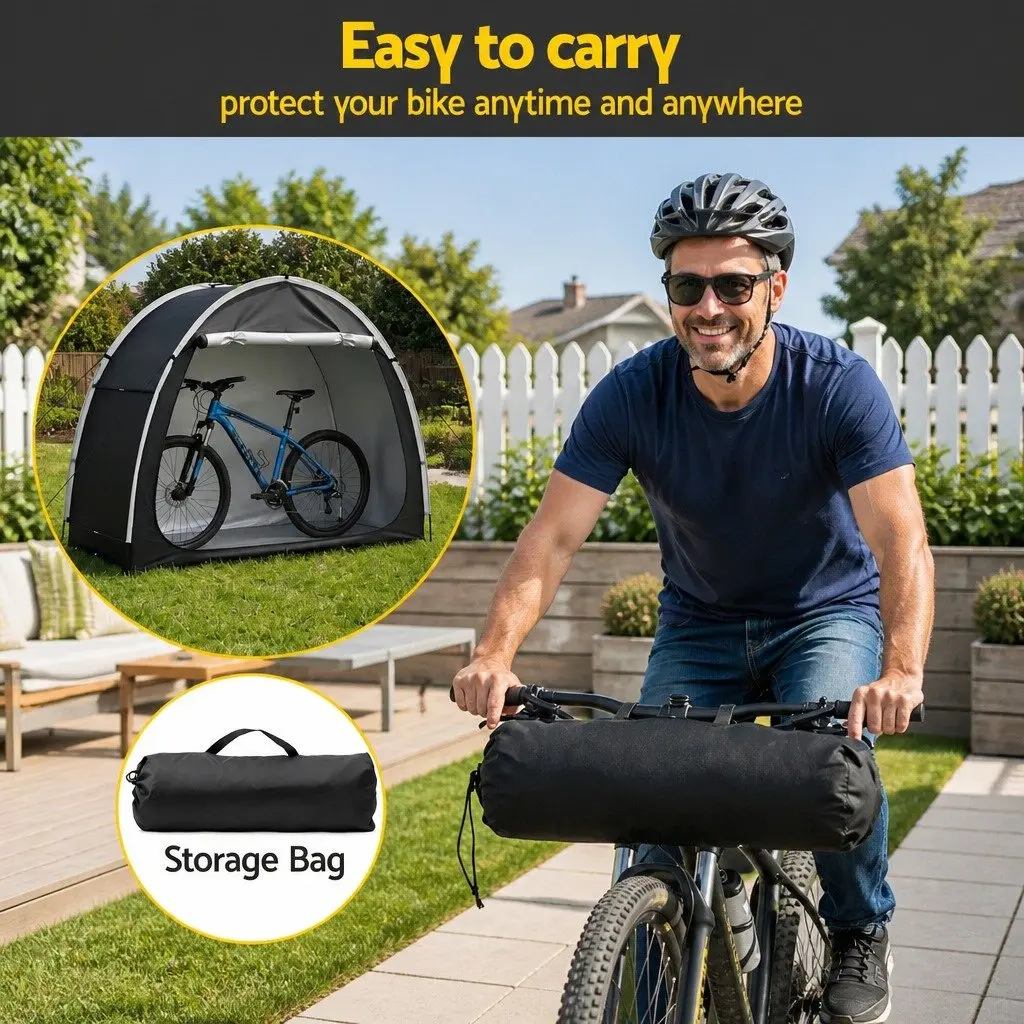 Bike Storage Tent Waterproof Outdoor UV Protection Shelter Large Space