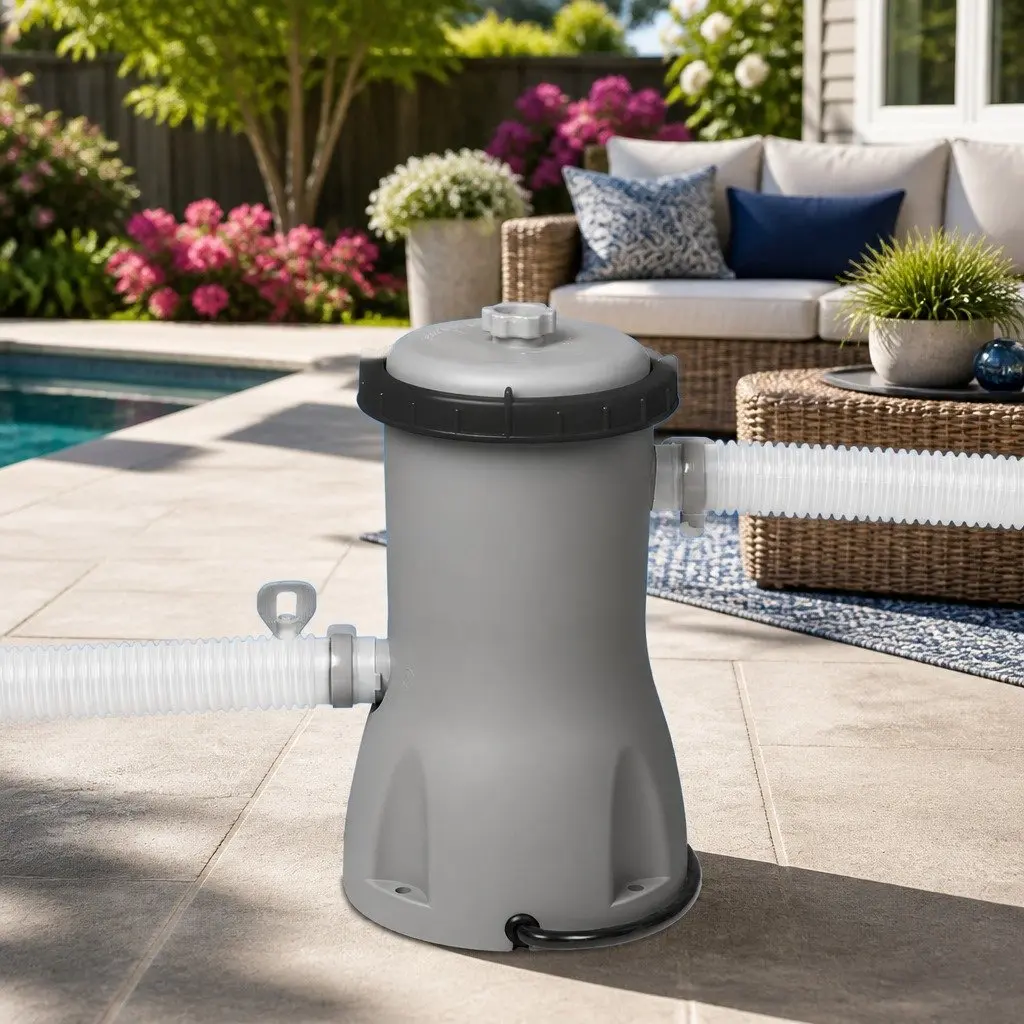 Pool Filter Pump Cartridge 530GPH Above Ground Swimming Cleaner System 10.6cm x 20.3cm