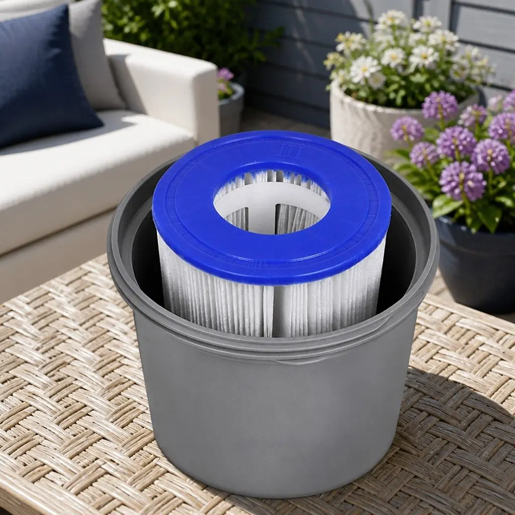 Pool Filter Pump Cartridge 530GPH Above Ground Swimming Cleaner System 10.6cm x 20.3cm