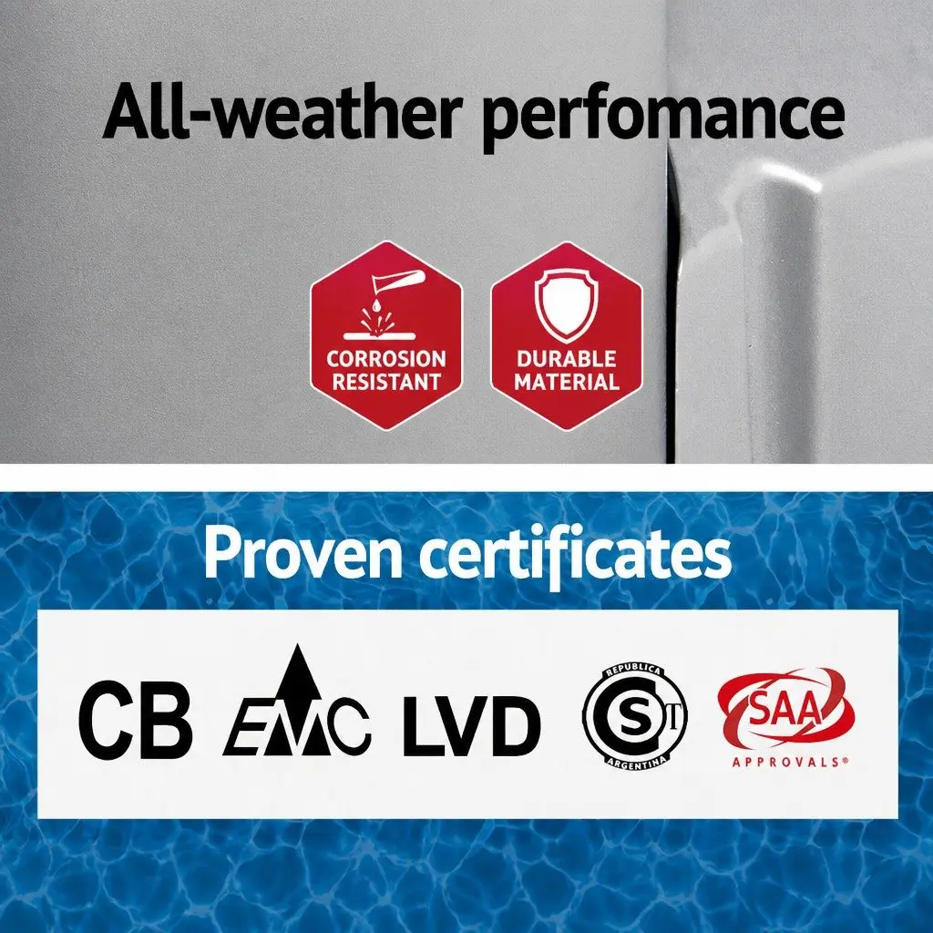 Pool Filter Pump Cartridge 530GPH Above Ground Swimming Cleaner System 10.6cm x 20.3cm