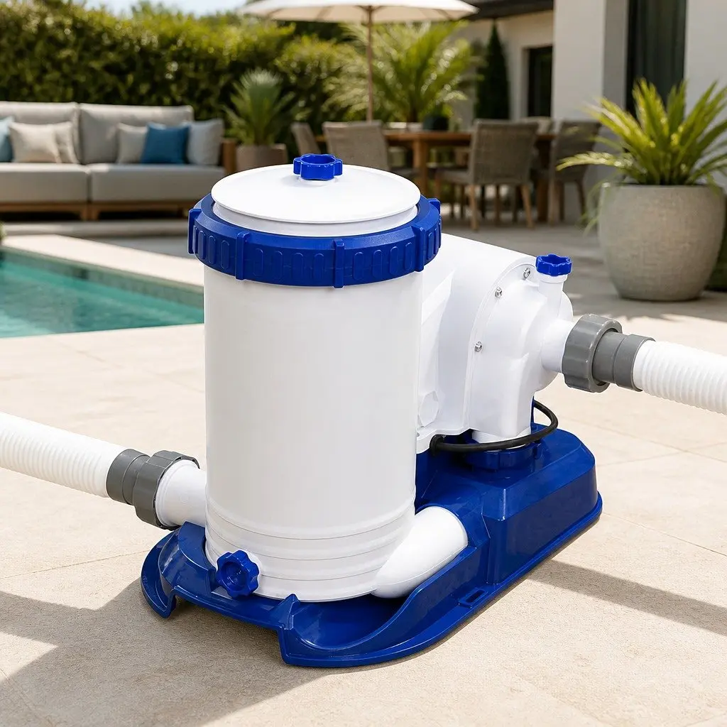 Pool Filter Pump 2500GPH Above Ground Swimming Pools Water Cleaner System