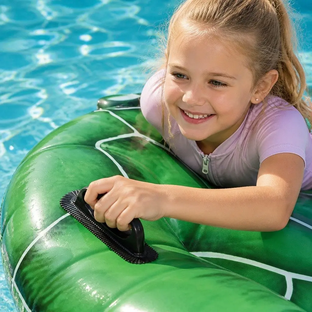 Inflatable Pool Float Turtle Rider 153x140cm Aquatic Toy