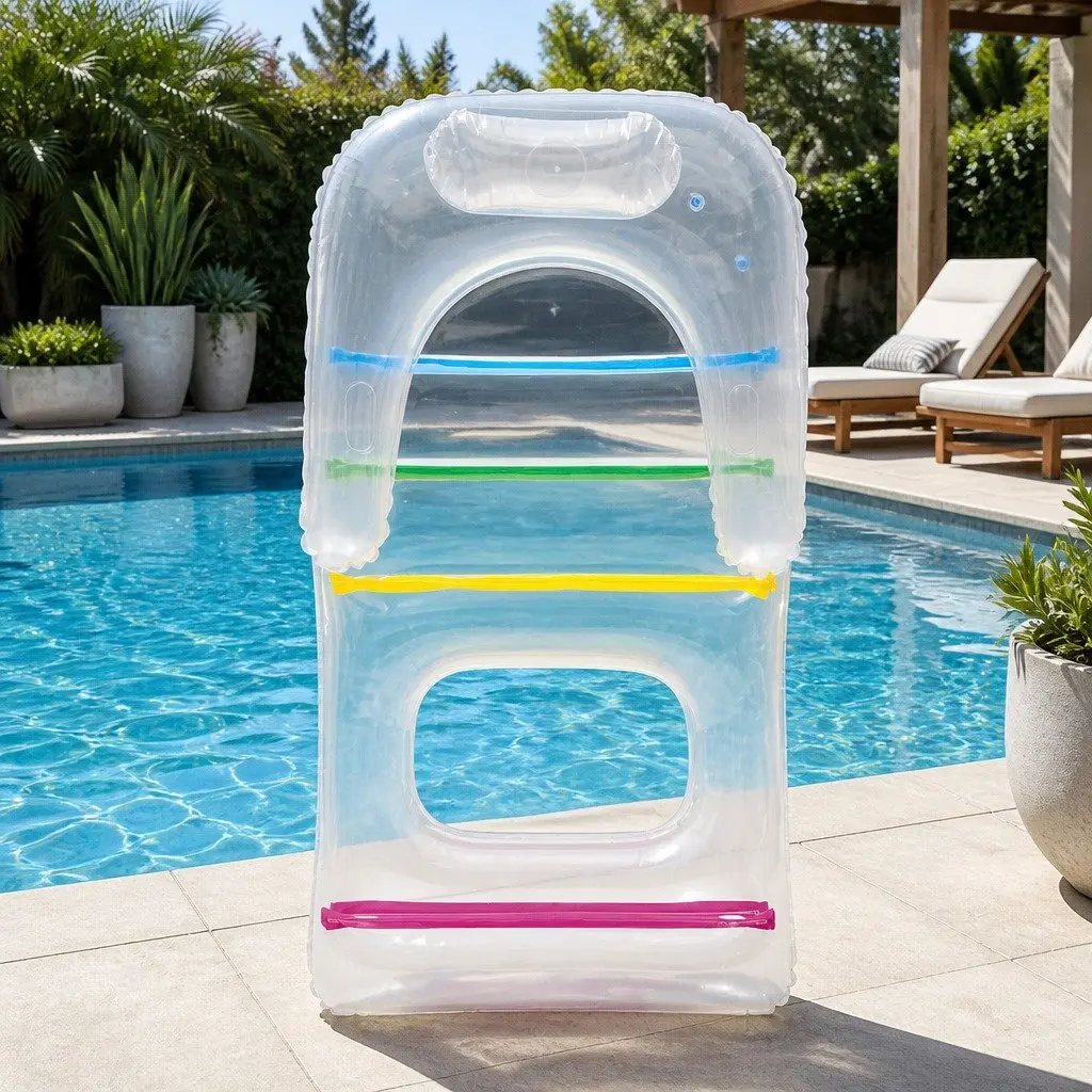Inflatable Pool Lounge Chair for Comfort