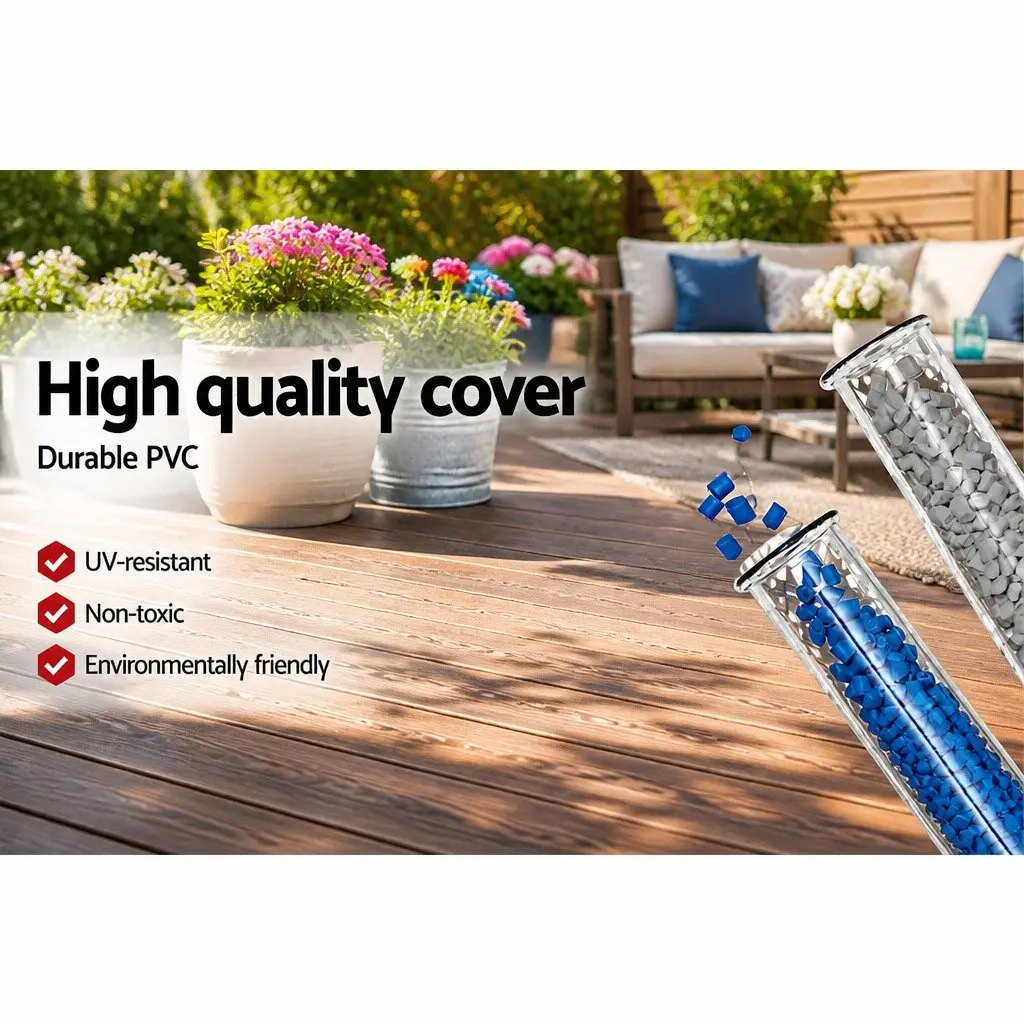 Above Ground Swimming Pool Cover PVC Blanket 4.12x2.01m Debris Guard